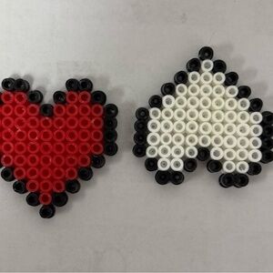 Heart and Arrow Beaded Perler beads